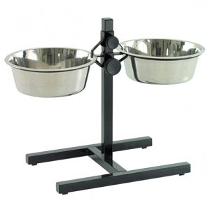 DUVO SOPORTE REGULABLE CON COMEDEROS (21 CM)