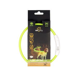 DUVO SEECURITY COLLAR LED NYLON REDONDO VERDE (45 CM)