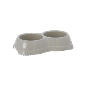 MODERNA COMEDERO SMARTY PERRO DOBLE Nº1 (GRIS 2 x 330 ml ( 24 x 6 ))