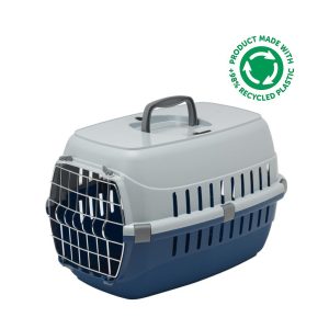 MODERNA RECYCLED TRANSPORTIN PUERTA IATA ROADRUNNER 1 (48,6 x 32,3 x 30,3 CM) (AZUL MARINO)
