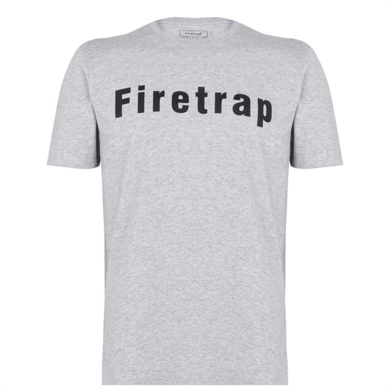Varianta Pánske tričko Firetrap Grey Marl 211836