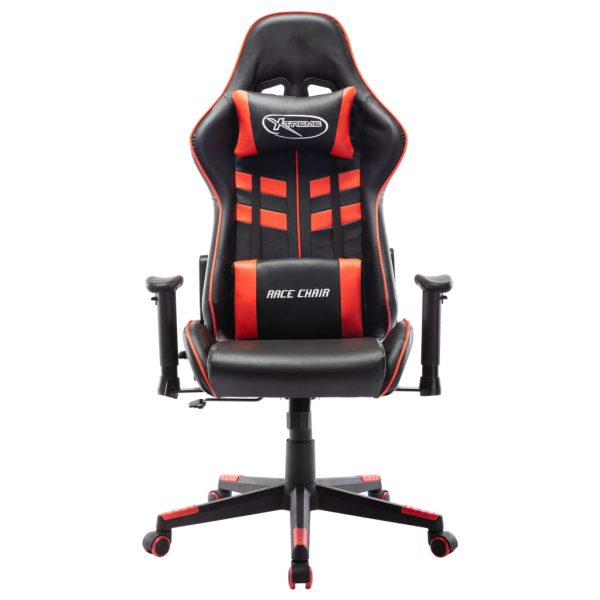 Cadeira de gaming couro artificial preto e vermelho - Image 2