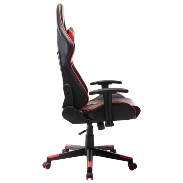 Cadeira de gaming couro artificial preto e vermelho - Image 3