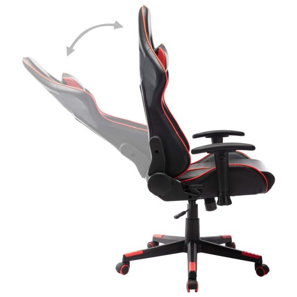 Cadeira de gaming couro artificial preto e vermelho - Image 5