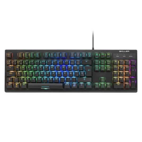 Teclado gaming sharkoon shark skiller sgk30 blue portugues