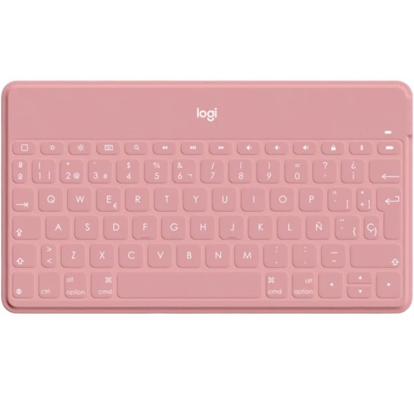 Teclado logitech keys to go wireless inalambrico para iphone ipad y apple tv blush