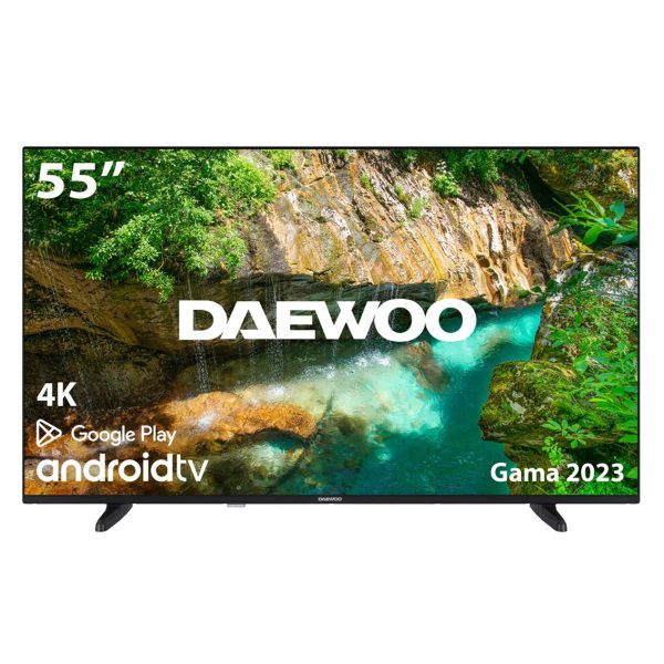 Tv daewoo 55pulgadas led 4k uhd - 55dm62ua - android smart tv - wifi - hdr - hlg - hdmi - usb - bluetooth - tdt2 - satelite - cable - dolby vision