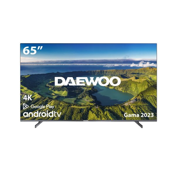 Tv daewoo 65pulgadas led 4k uhd - 65dm72ua - android smart tv - wifi - hdr10 - hlg - hdmi - usb - bluetooth - tdt2 - satelite - cable - dolby vision