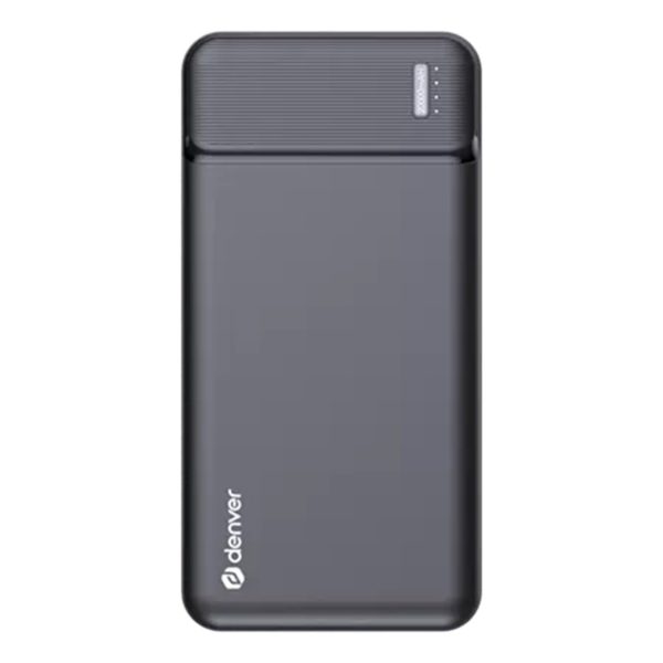 Bateria externa portatil powerbank denver pqc - 20007 20000mah usb tipo a -  usb tipo c -  micro usb