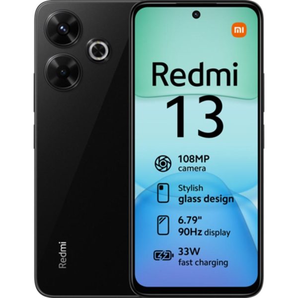 Movil  xiaomi redmi 13 6 - 128gb midnight black