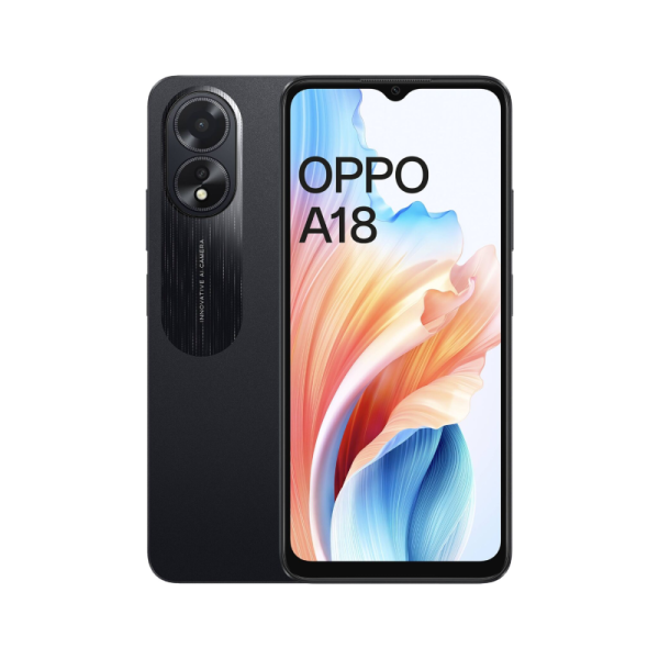 SMARTPHONE OPPO A18 6.5'' (4+128GB) BLACK