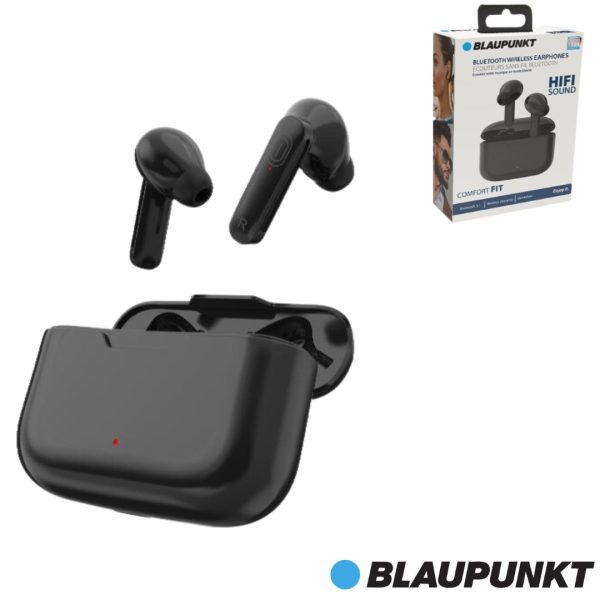 AURICULAR TWS BLAUPUNKT NEGRO C/BASE DE CARGA BT 5.0