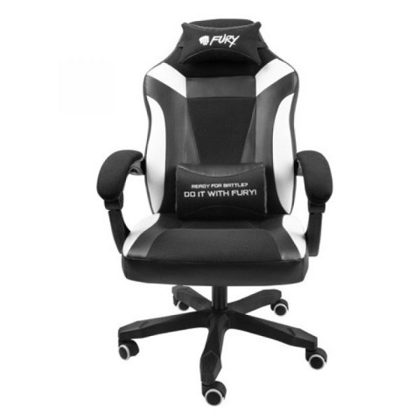 Cadeira Gaming Fury Avenger M+ Preta - Branca