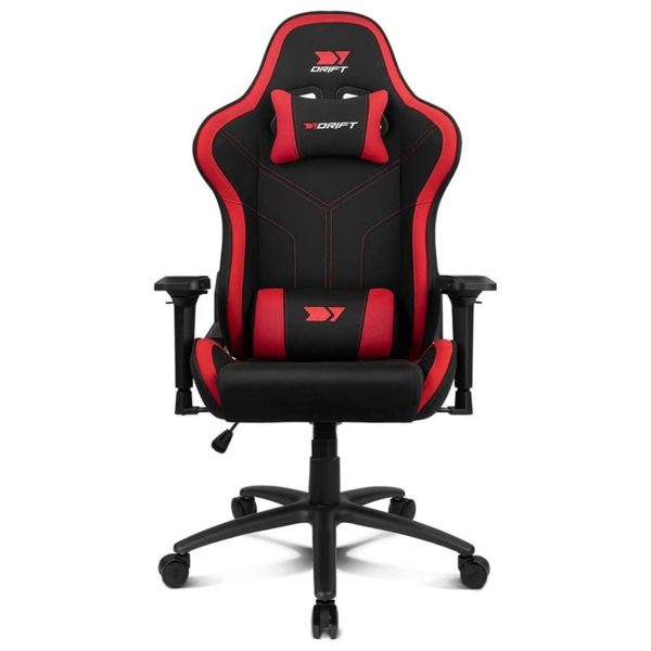 Silla gaming drift dr110br tejido negro - rojo