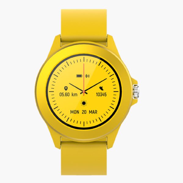 Reloj smartwatch forever colorum cw - 300 color amarillo