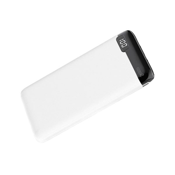 Bateria Externa Universal Power Bank 10.000 mAh (2 x usb / 2A) COOL Slim Branco - Image 2