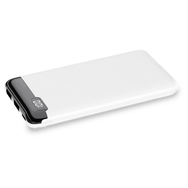 Bateria Externa Universal Power Bank 10.000 mAh (2 x usb / 2A) COOL Slim Branco - Image 5