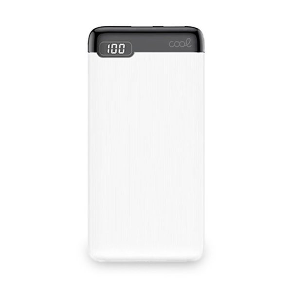 Bateria Externa Universal Power Bank 10.000 mAh (2 x usb / 2A) COOL Slim Branco