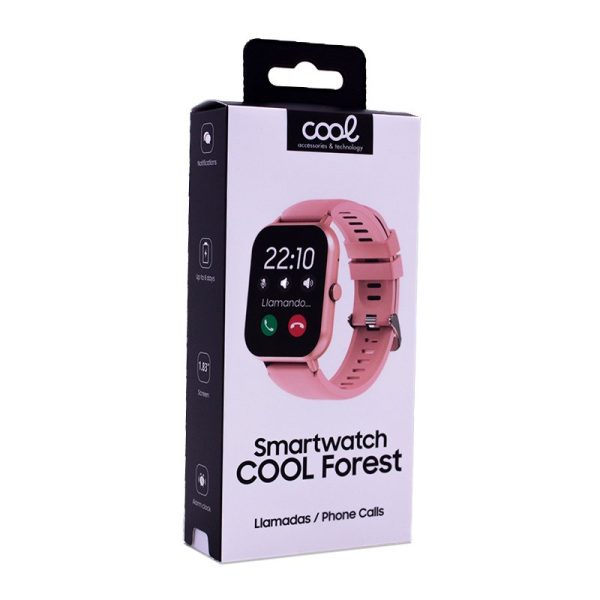 Smartwatch COOL Forest Silicone Rosa - Image 11