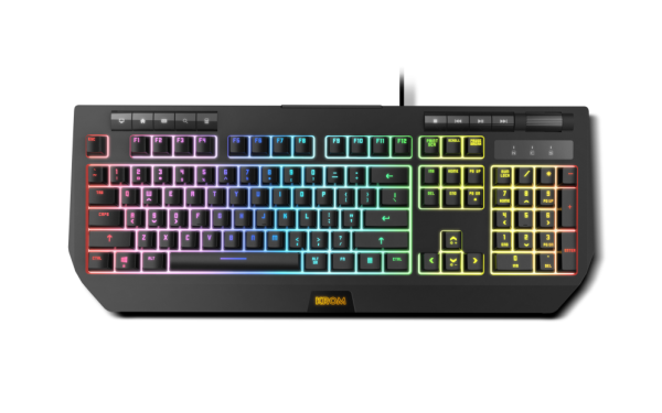 TECLADO GAMING KROM KUMA RGB SEMI MECANICO