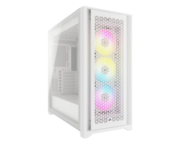 CAJA SEMITORRE ATX 5000D RGB AIRFLOW TG WHITE CORSAIR