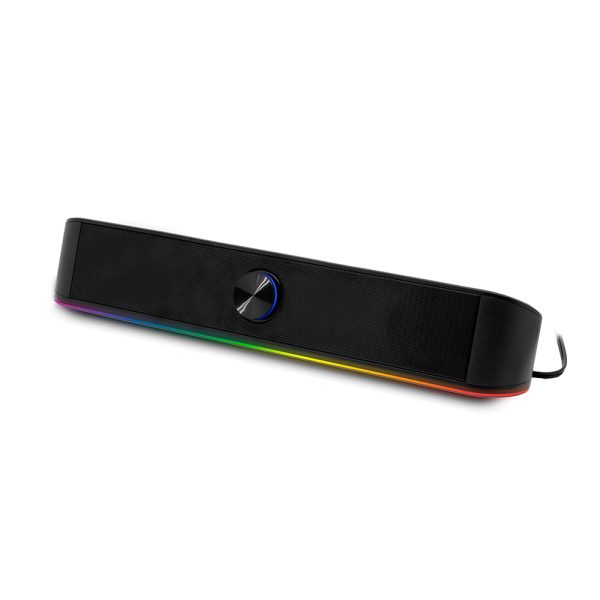 Barra de sonido ohmios rgb bluetooth y usb