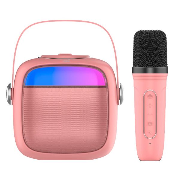 Altavoz Bluetooth Universal Música 6W COOL Mini Karaoke + Micrófono Rosa