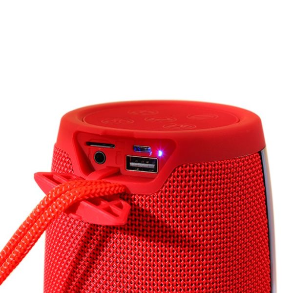 Altavoz Música Universal Bluetooth Marca COOL LED (14W) Rojo - Image 5