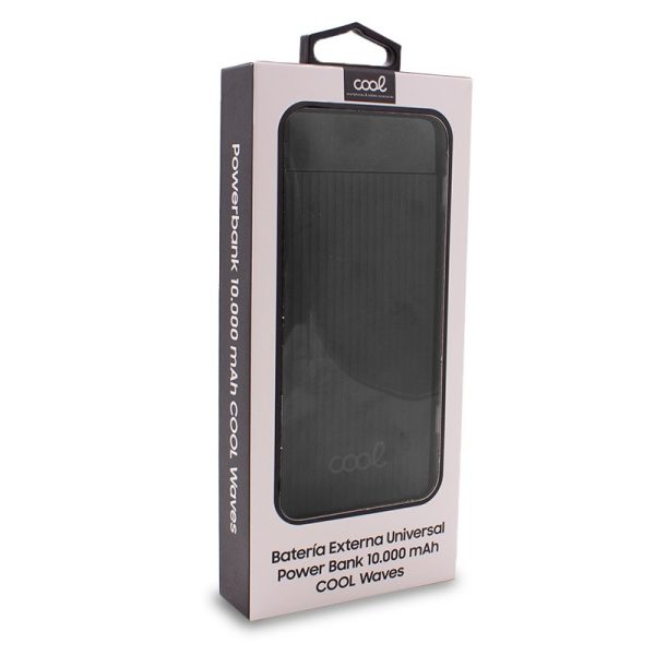 Bateria Externa Universal Power Bank 10.000 mAh (2 x usb / 2A) COOL Waves Negro - Image 8