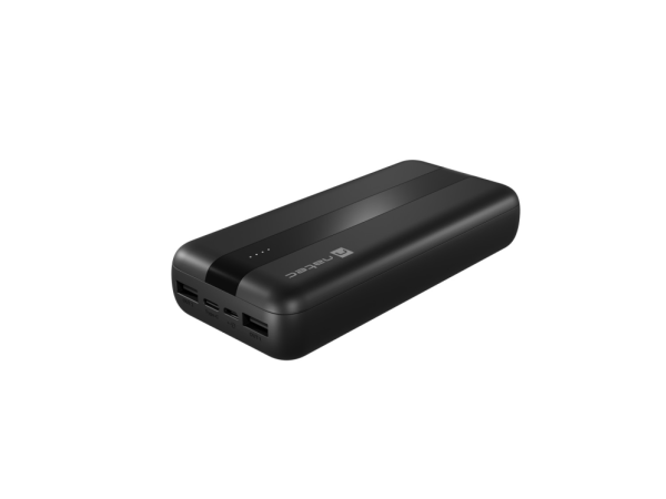 POWER BANK NATEC TREVI 20.000 mAh 2xUSB 2.1A 1xUSB-C NEGRO