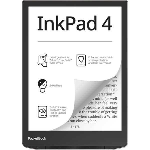 Ebook pocketbook inkpad 4 7.8pulgadas 32gb stardust silver