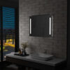 Espelho de parede LED para casa de banho 80x60 cm