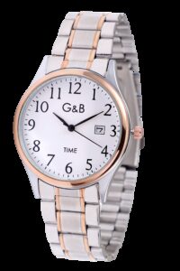 RELOJ GB CAB.METAL RED.BICOLOR/ROSEGOLD IPRG CLASSIC C/FECHA