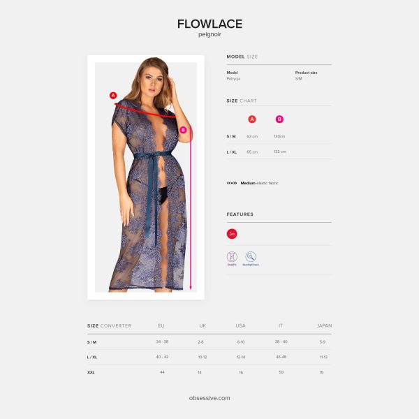 ROBE FLOWLACE OBSESSIVE AZUL - Image 4