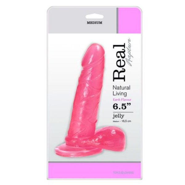 DILDO REAL RAPTURE EARTH FLAVOUR 6.5'' ROSA - Image 2