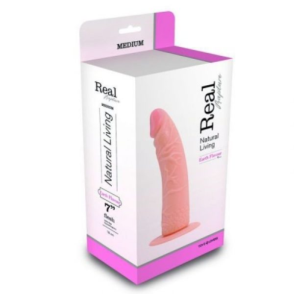 DILDO REALÍSTICO REAL RAPTURE EARTH FLAVOUR 7'' BRANCO - Image 2