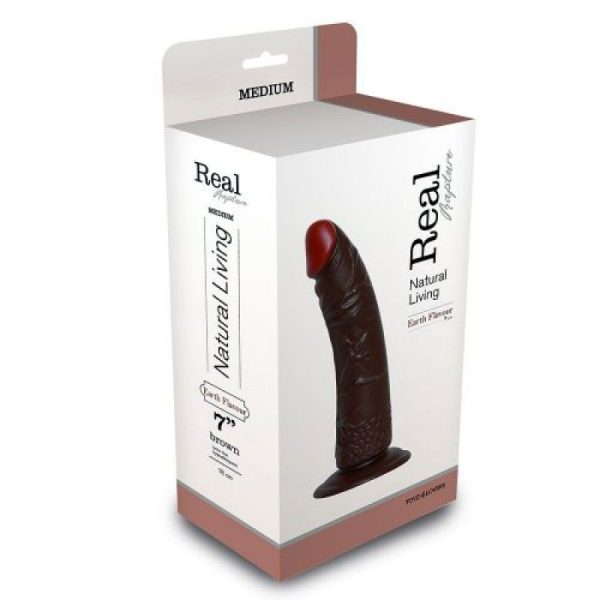 DILDO REALÍSTICO REAL RAPTURE EARTH FLAVOUR 7'' NEGRO - Image 2