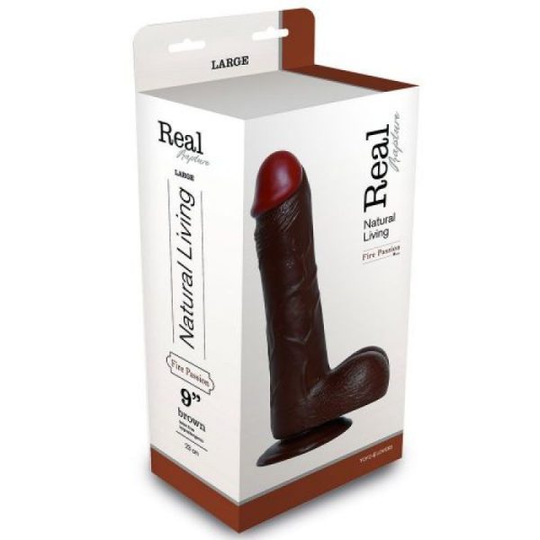 DILDO REALÍSTICO REAL RAPTURE FIRE PASSION 9'' NEGRO - Image 2