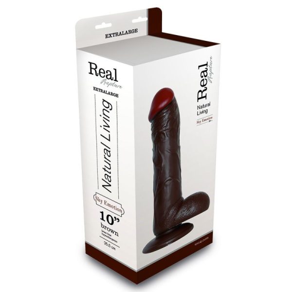 DILDO REALÍSTICO REAL RAPTURE SKY EMOTION 10'' NEGRO - Image 2