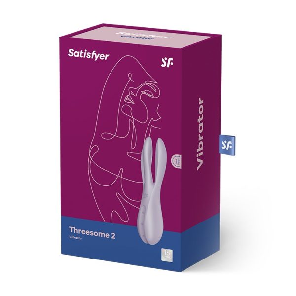 VIBRADOR THREESOME 2 LILÁS SATISFYER - Image 9