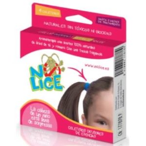 NO LICE elástico anti-piolhos preto/castanho 4ud.