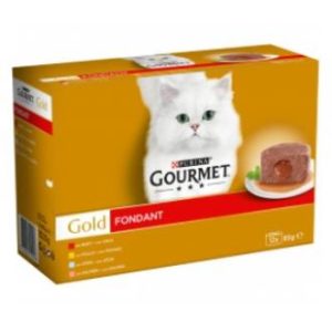 GOURMET GOLD FONDANT VACA ATUM SALMÃO 12X85gr.