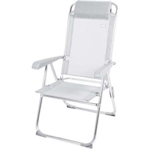SILLA CAMPING ALUMINIO Y TEXTILENO RECLINABLE AKTIVE 44X55X101CM