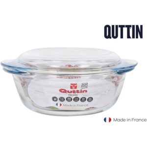 CACEROLA VIDRIO RED. C/TAPA 1.6+0.5L