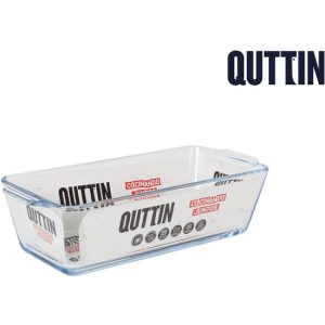 FUENTE VIDRIO RECTANGULAR 23X10CM 825CC QUTTIN