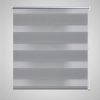 Estore de rolo 70 x 120 cm, linhas de zebra / Cinza
