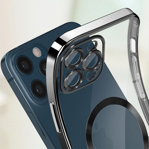 Carcasa COOL para iPhone 16 Pro Max Magnética Borde Plata - Image 4