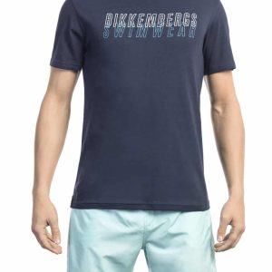 Bikkembergs Beachwear Camiseta BKK1MTS01_NAVY