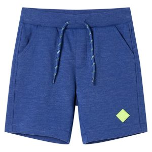 Calções de criança com cordão azul mesclado 92