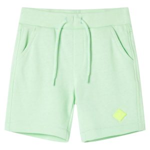 Calções de criança com cordão verde brilhante 92